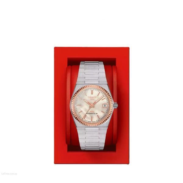 TISSOT PRX Powermatic 80 35mm Steel and 18K Gold Bezel T931.207.41.111.00 жіночий годинник T931.207.41.111.00 фото