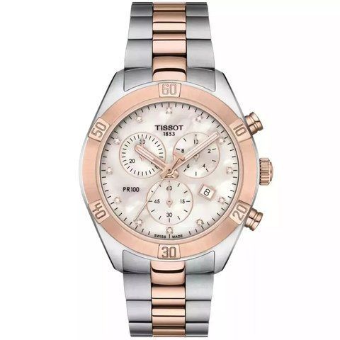 TISSOT PR 100 Sport Chic Chronograph T101.917.22.116.00 чоловічий годинник T101.917.22.116.00 фото