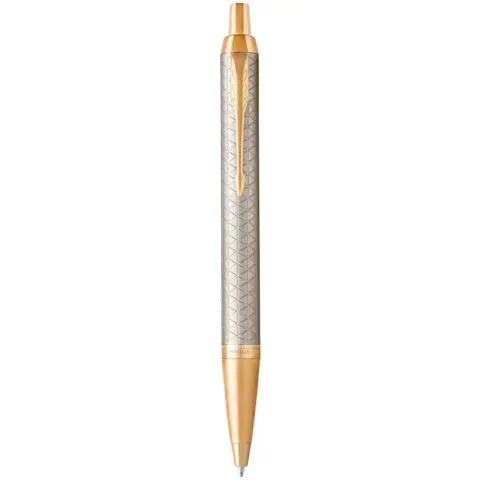 Ручка кулькова Parker 24 132 Parker IM Premium Warm Silver GT BP 24 132 523509 фото